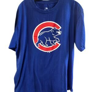 Chicago Cubs Shirt Fanatics Size XL Short Sleeve Front Logo